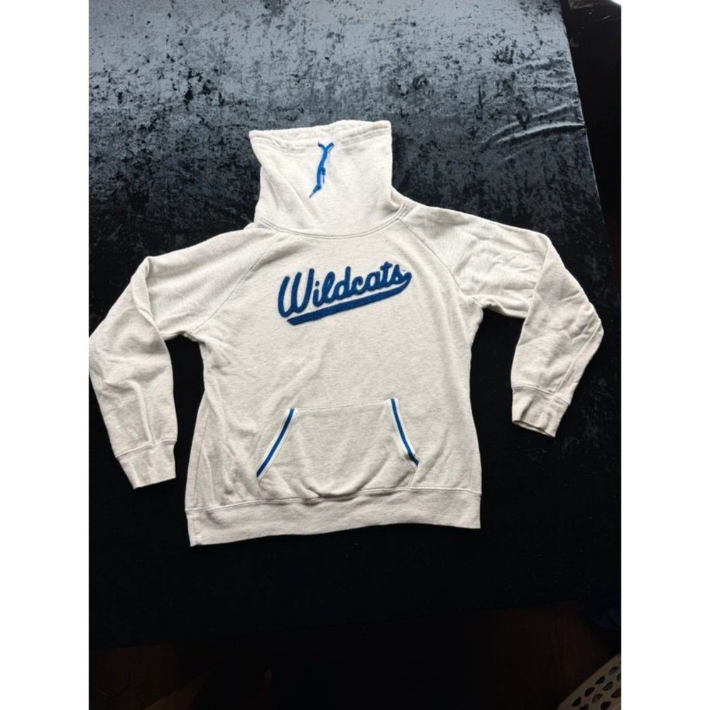 Top of the World Kentucky Wildcats Women M Gray Funnel Neck Sweatshirt NCAA
